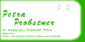 petra probstner business card